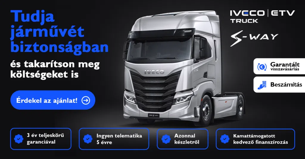 ETV Truck | IVECO S-Way most azonnal elérhető készletkisöprési akcióban 3 év garanciával!