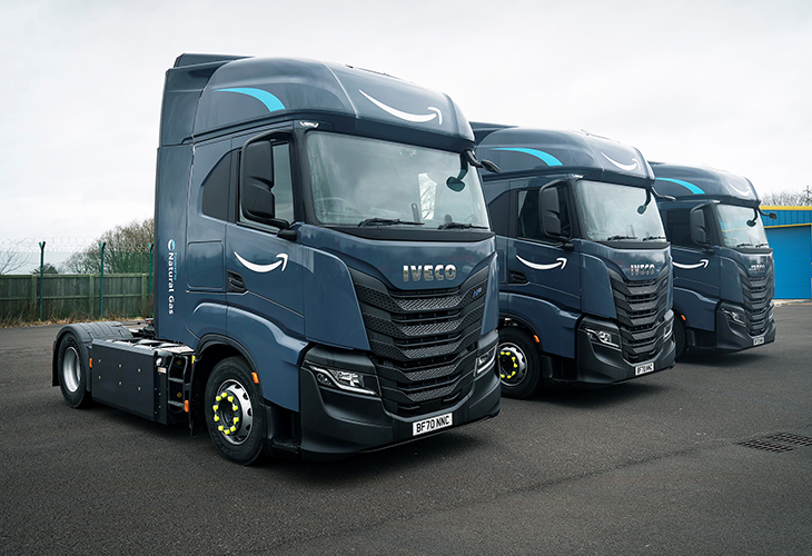 ETV TRUCK | IVECO to supply 1,064 gas-powered S-WAY trucks to Amazon to support European operations
