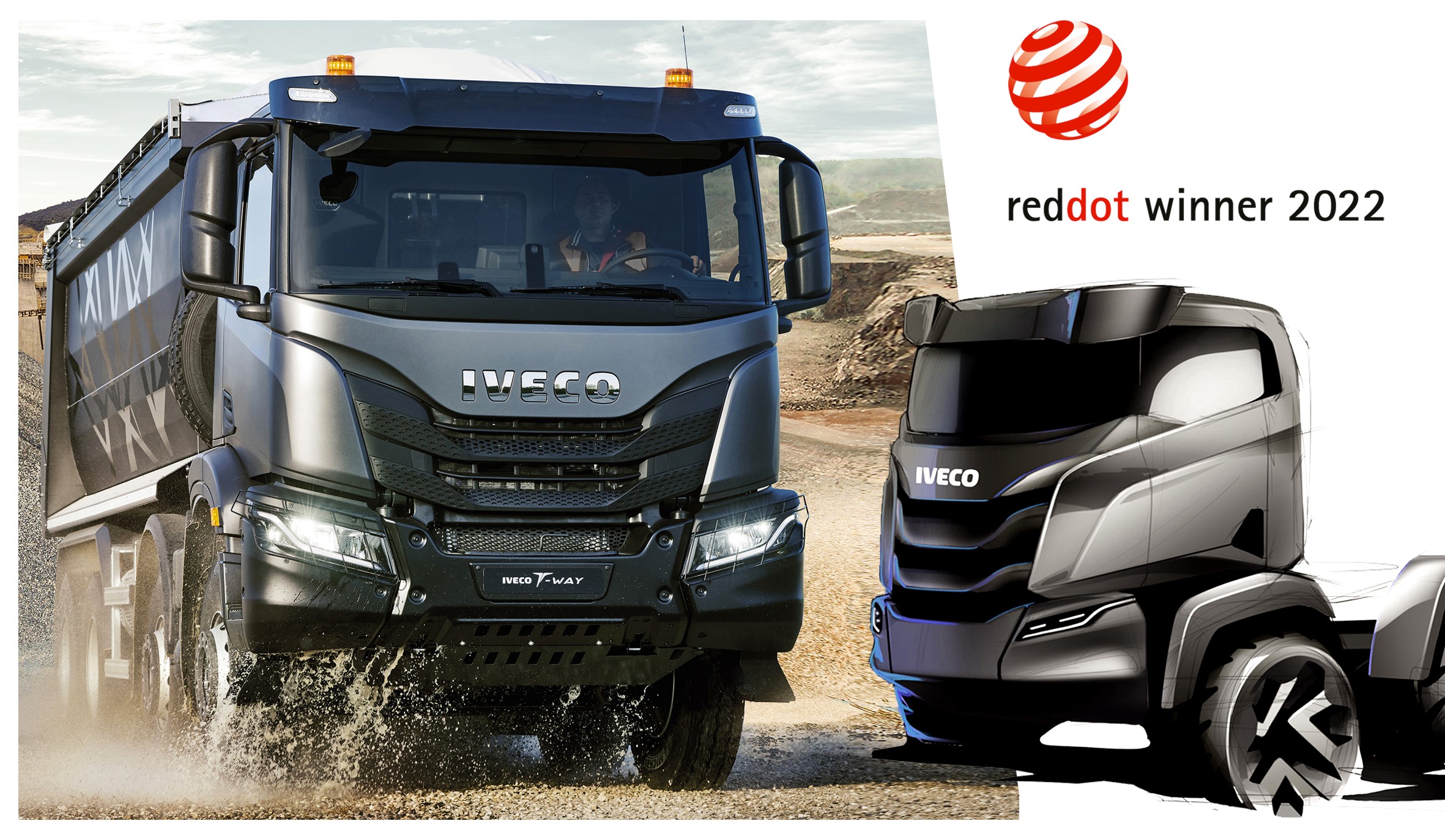 ETV Truck | Az IVECO T-Way elnyerte a rangos Red Dot: Terméktervezés 2022 Díjat