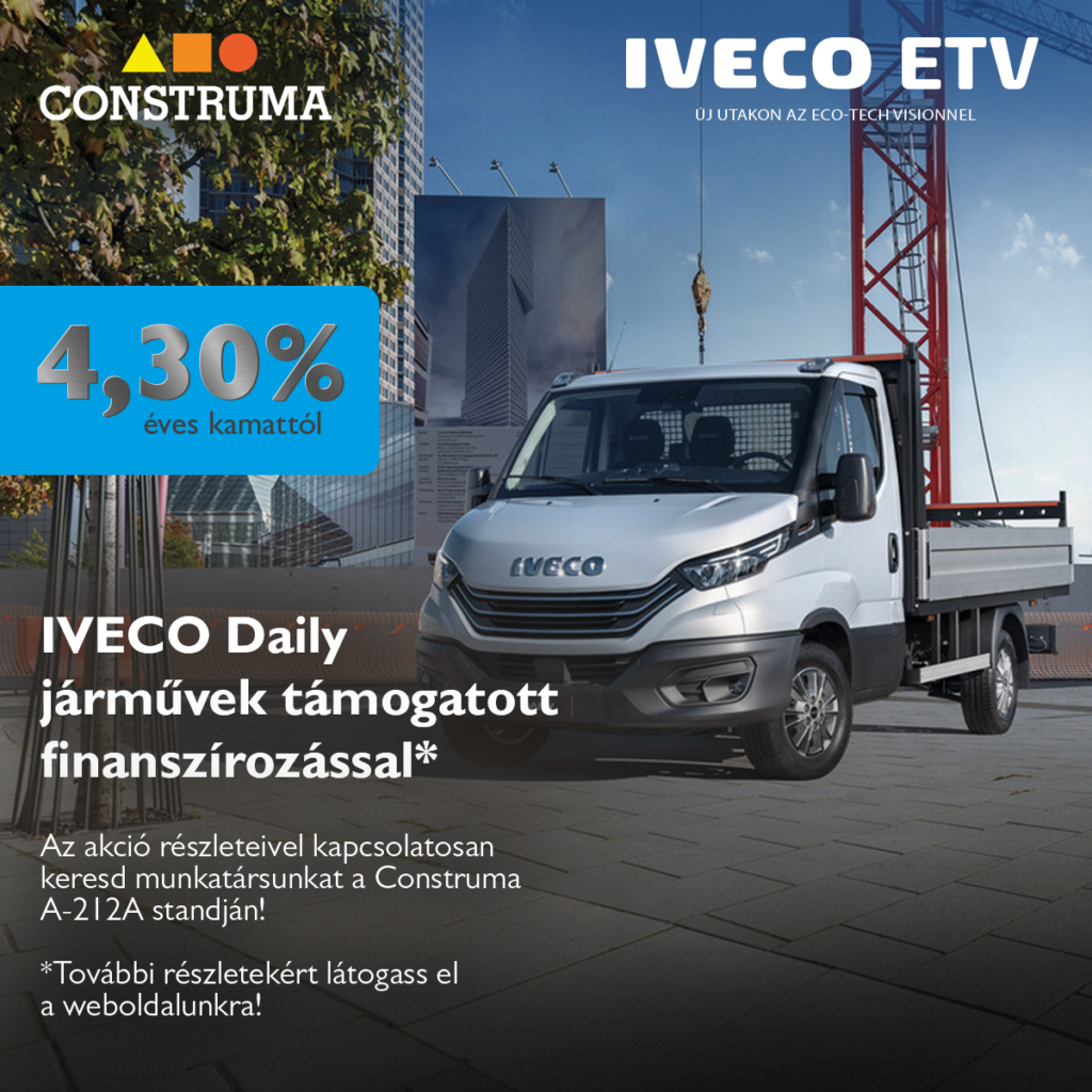 ETV Truck | Ajánlataink – 41. CONSTRUMA nemzetközi építőipari szakkiállítás