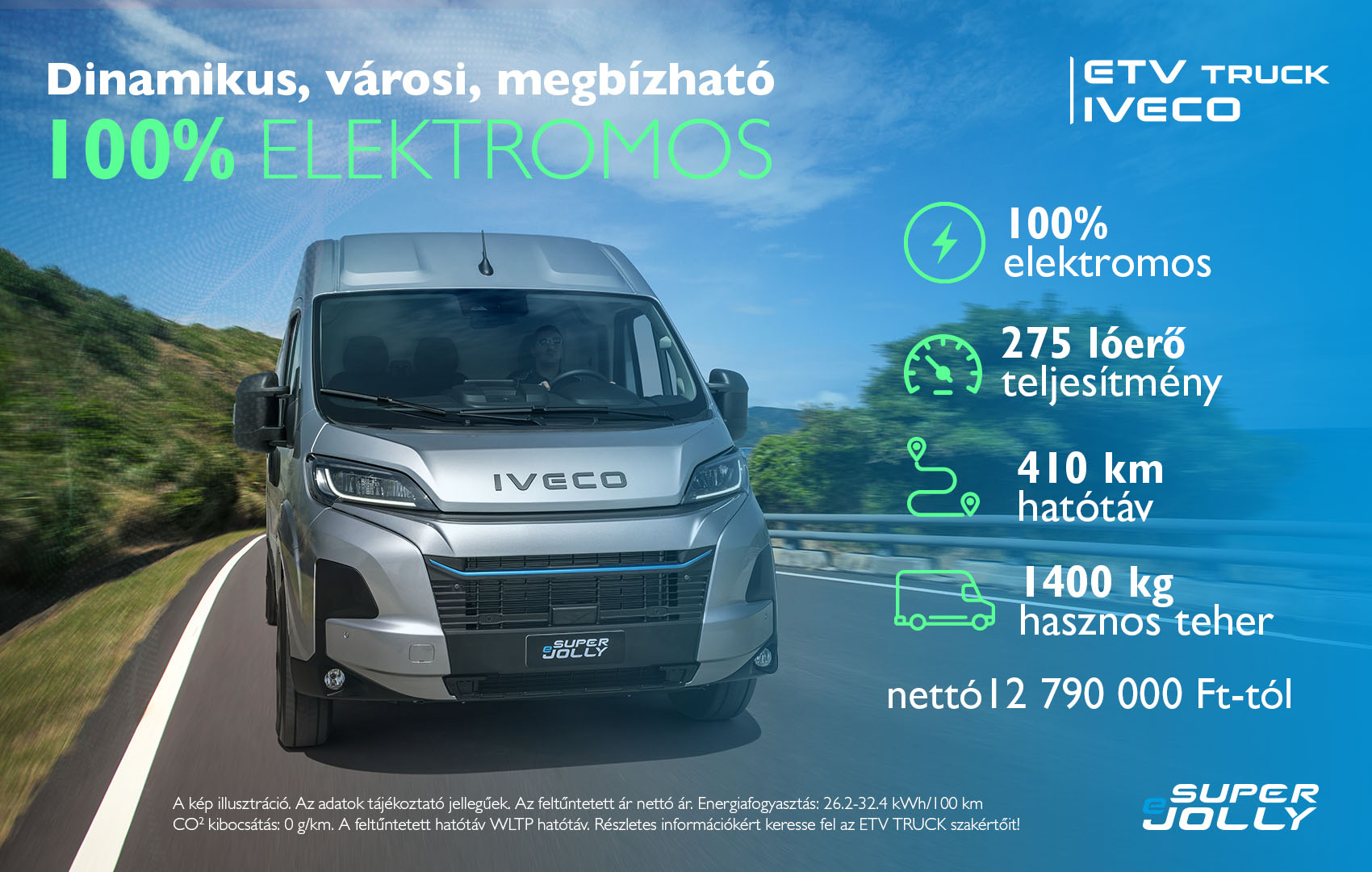 IVECO eSuperJolly – 100% elektromos furgon