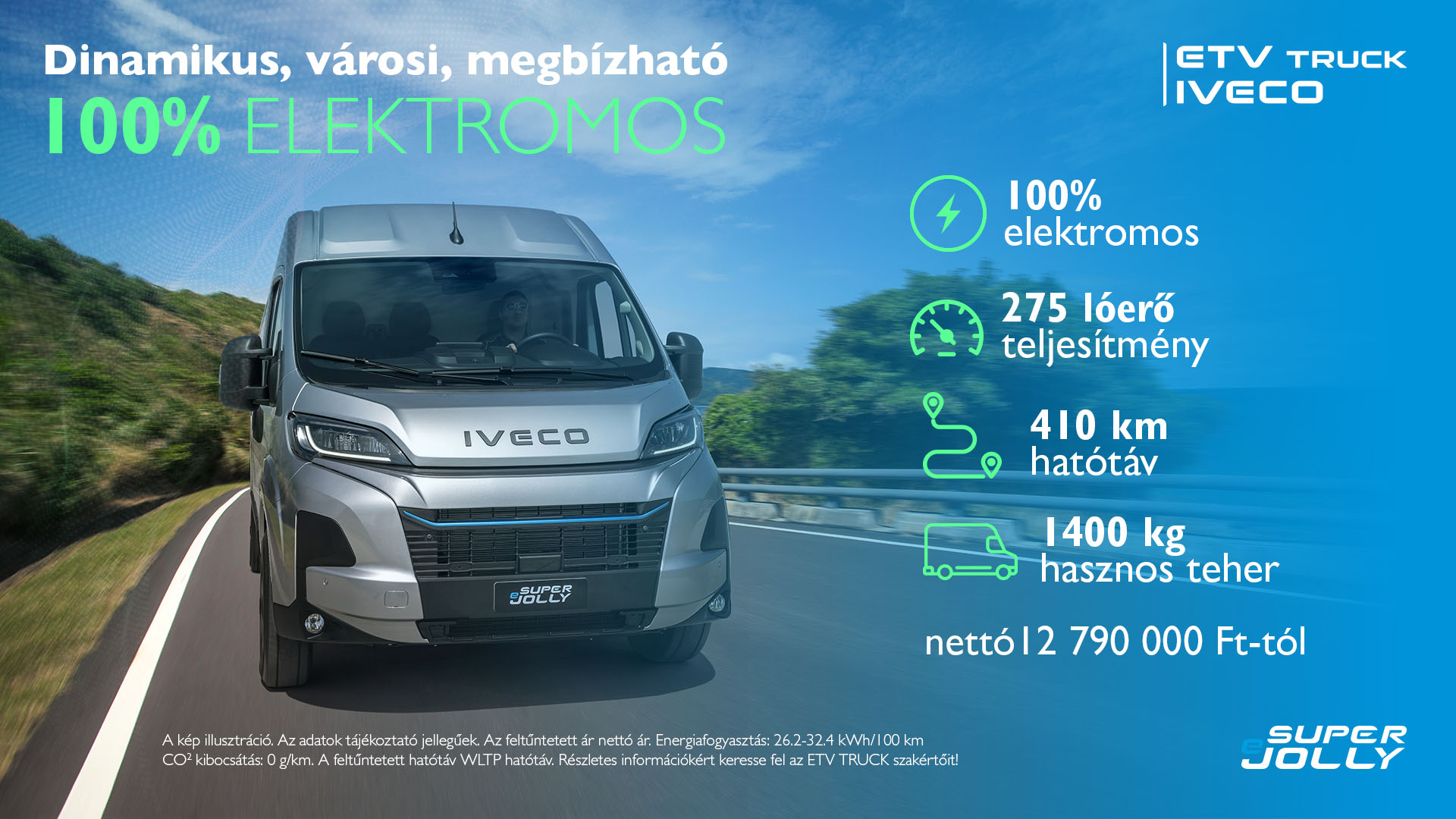 IVECO eSuperJolly – 100% elektromos furgon