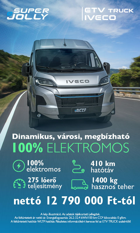 IVECO eSuperJolly – 100% elektromos furgon