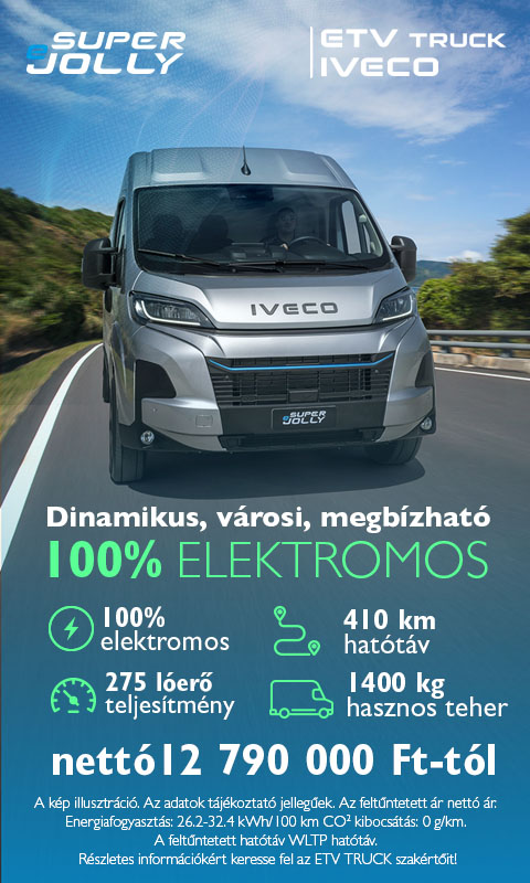IVECO eSuperJolly – 100% elektromos furgon